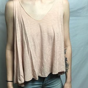Pink basic sleeveless top